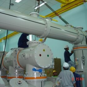 Install, connect  GIS 110KV equipment....